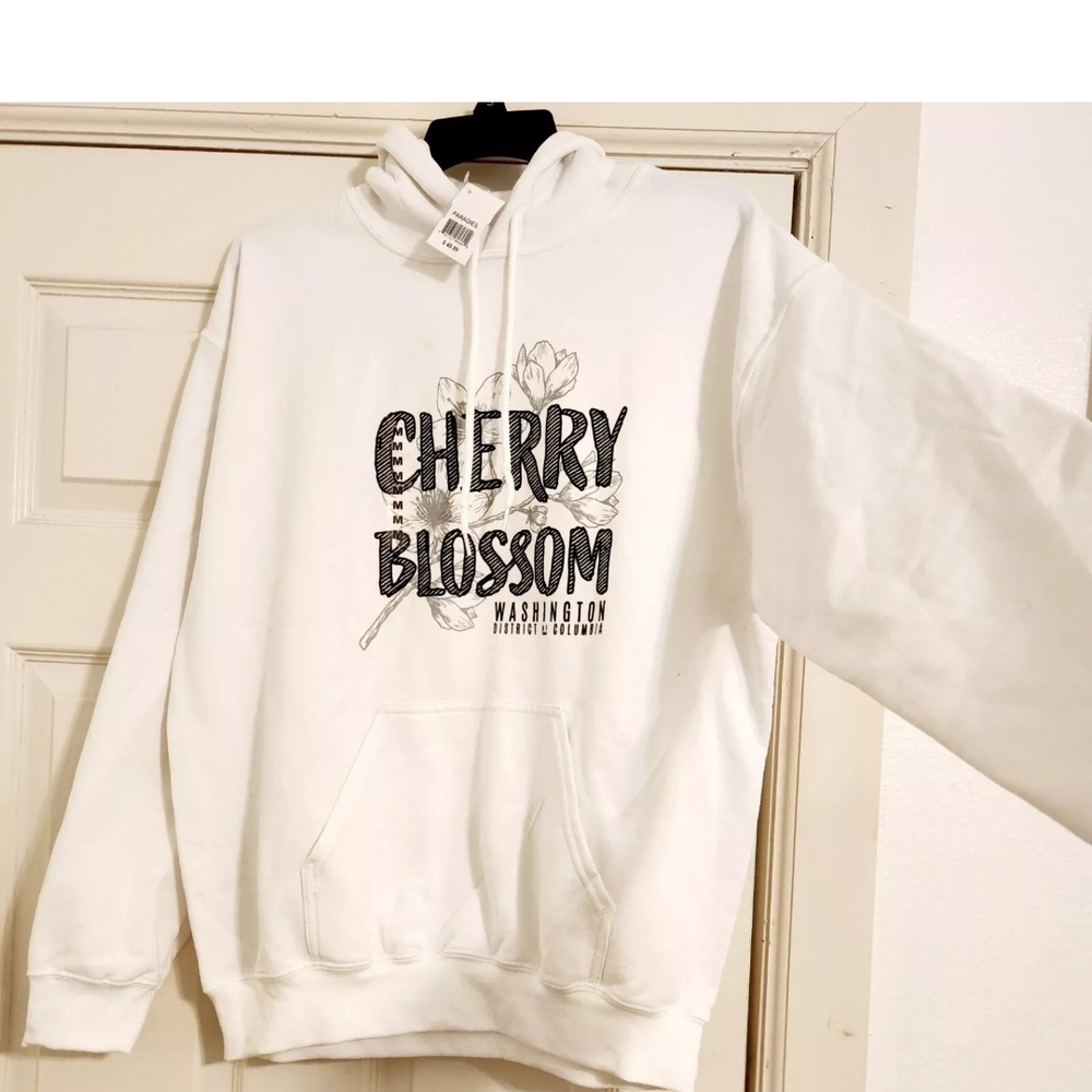 White Graphic Hoodie